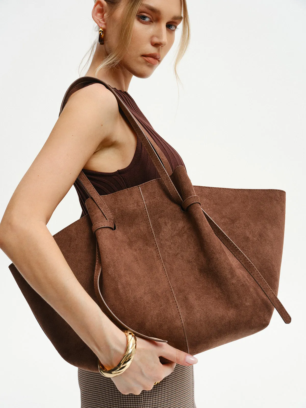 PU Large-Capacity Tote Bag sold by COMMENSE