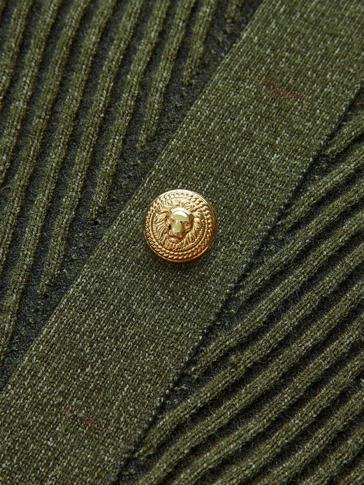 Sleeveless Textured Buttoned Fitted Sweater Dress sold by COMMENSE product image thumbnail 3