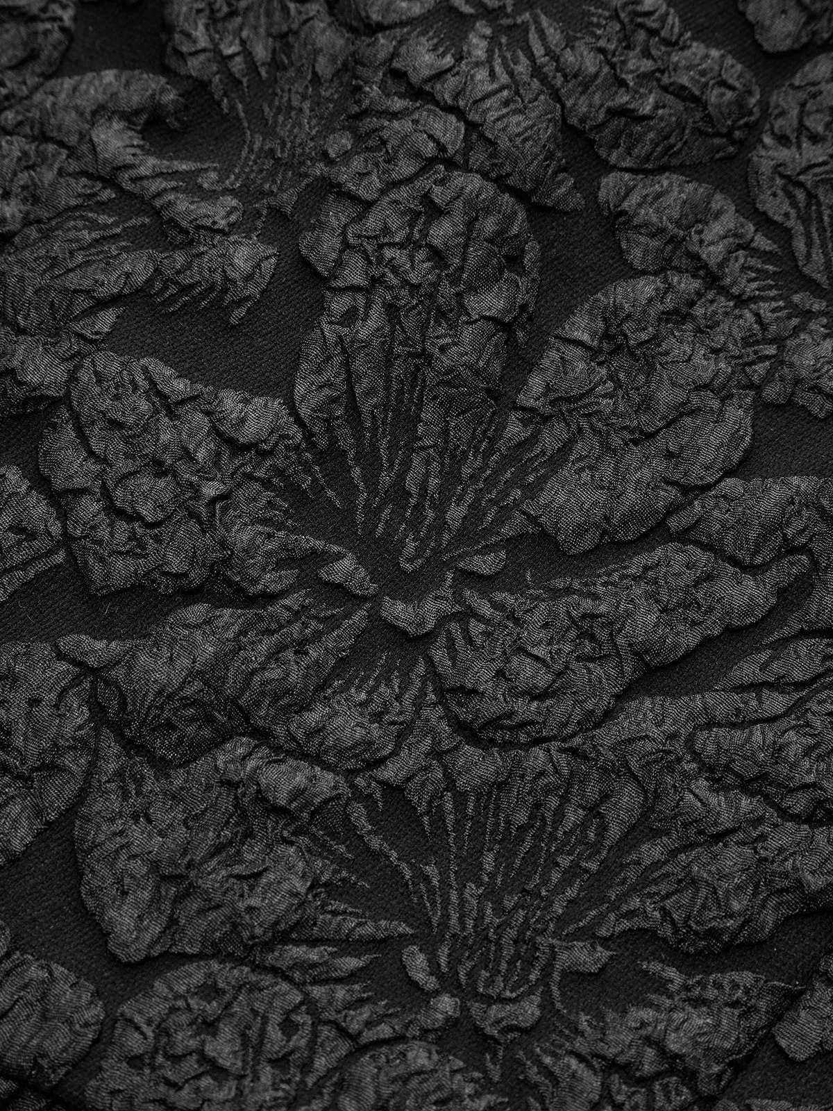 Textured Puff Sleeve Peplum Blouse sold by COMMENSE product image thumbnail 4