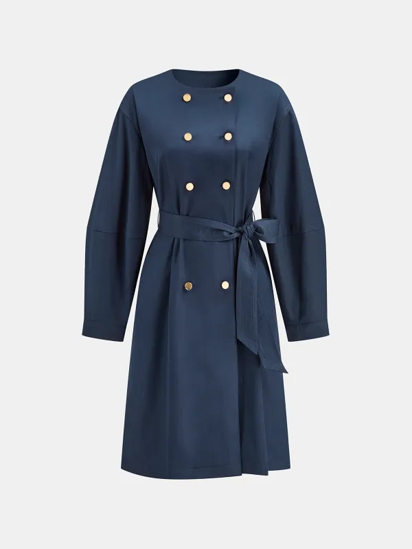 Double Breasted Belted Trench Coat sold by COMMENSE