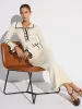 Contrast Trim Buttoned Ribbed Sweater Dress sold by COMMENSE