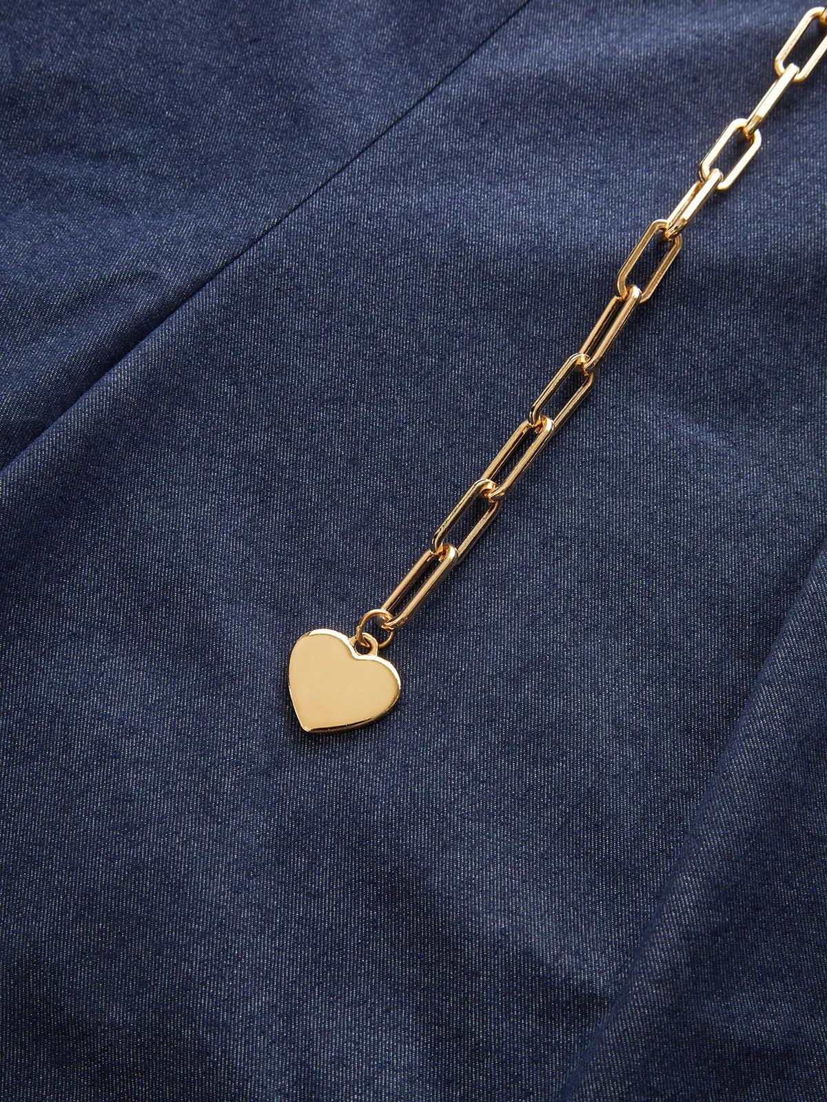 Wide-Leg Chain Jeans Pants sold by COMMENSE product image thumbnail 3