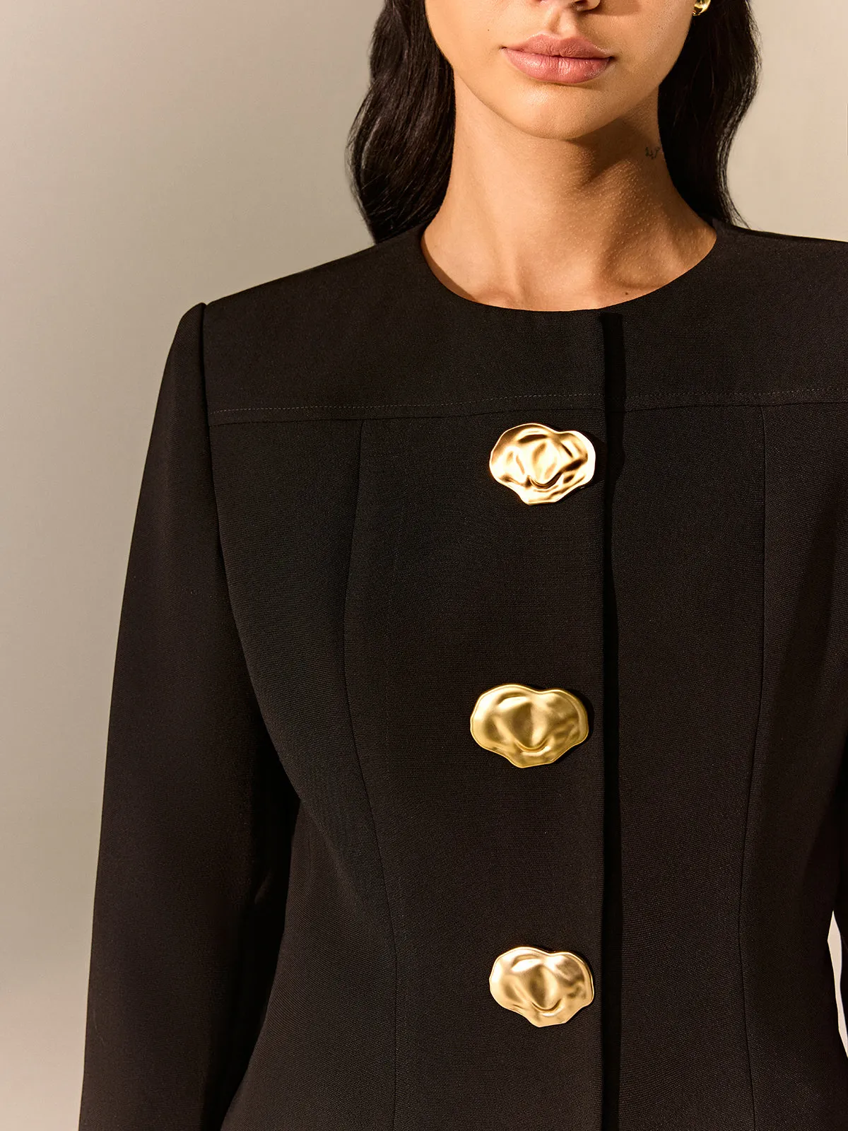 Metal Detail Tailored Blazer sold by COMMENSE product image thumbnail 5