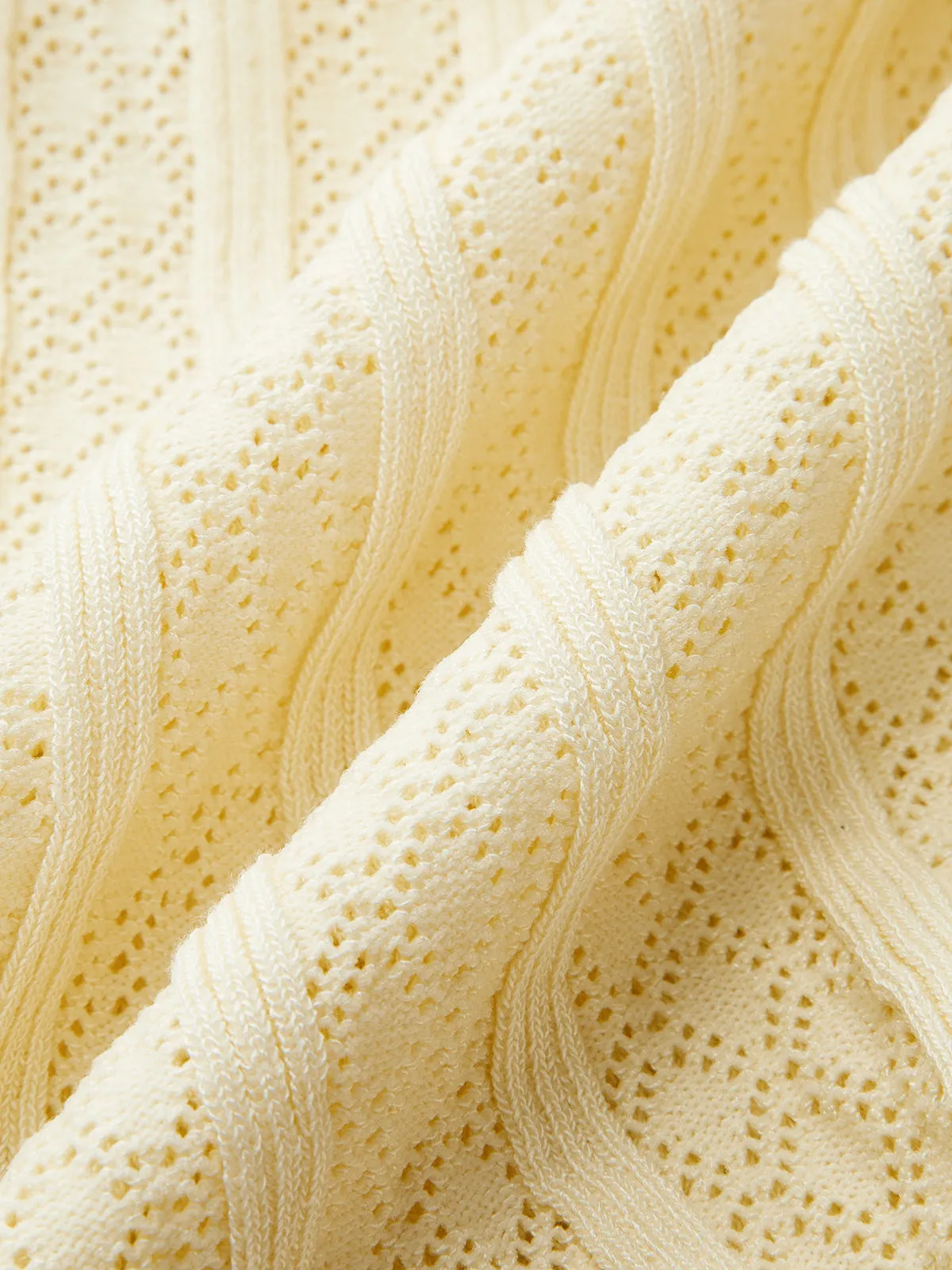 Metal Button Ribbed Knit Shirt Dress sold by COMMENSE product image thumbnail 4