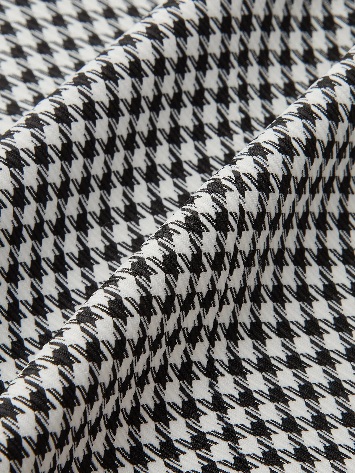 Houndstooth Belted Collar Vest sold by COMMENSE product image thumbnail 5