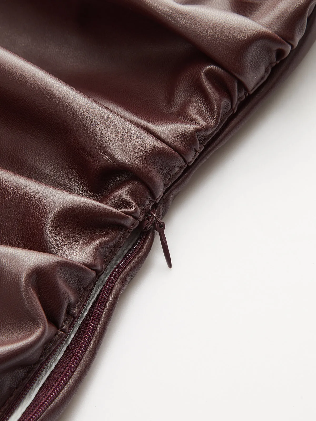 One-Shoulder PU Leather Tank Top sold by COMMENSE product image thumbnail 5