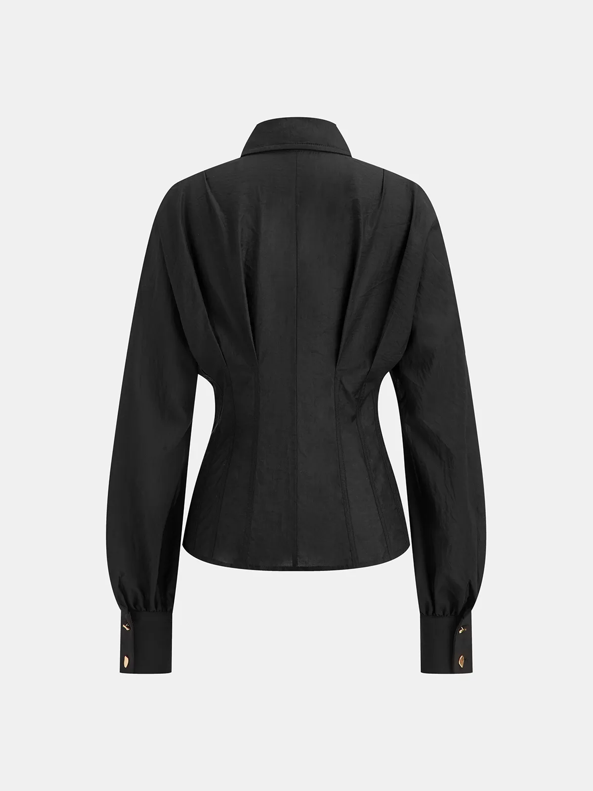 Irregular Metal Button Shirt sold by COMMENSE product image thumbnail 3