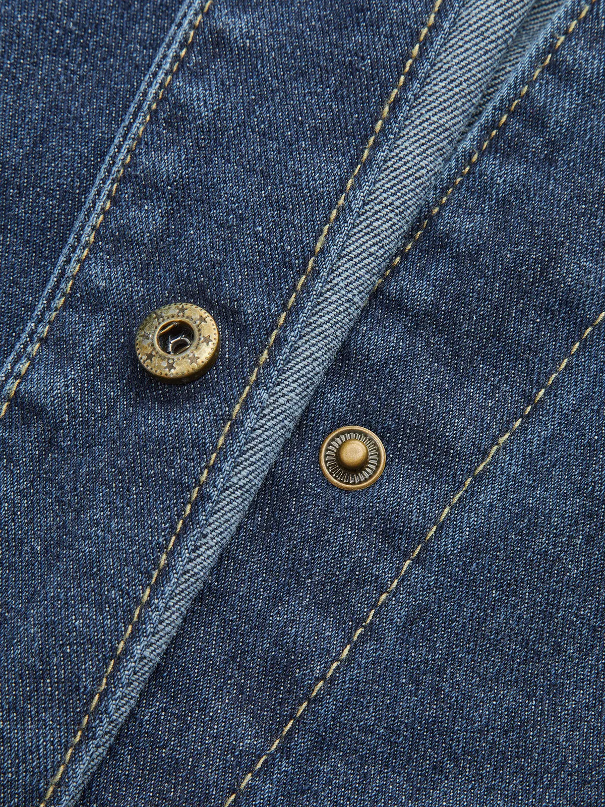 Belted Denim Shirt Jacket sold by COMMENSE product image thumbnail 2