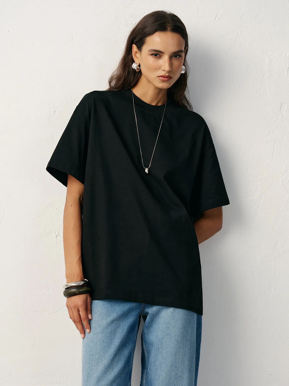 Basic Cotton Oversized T-Shirt sold by COMMENSE