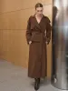 Cropped Double-Breasted Belted Trench Coat sold by COMMENSE