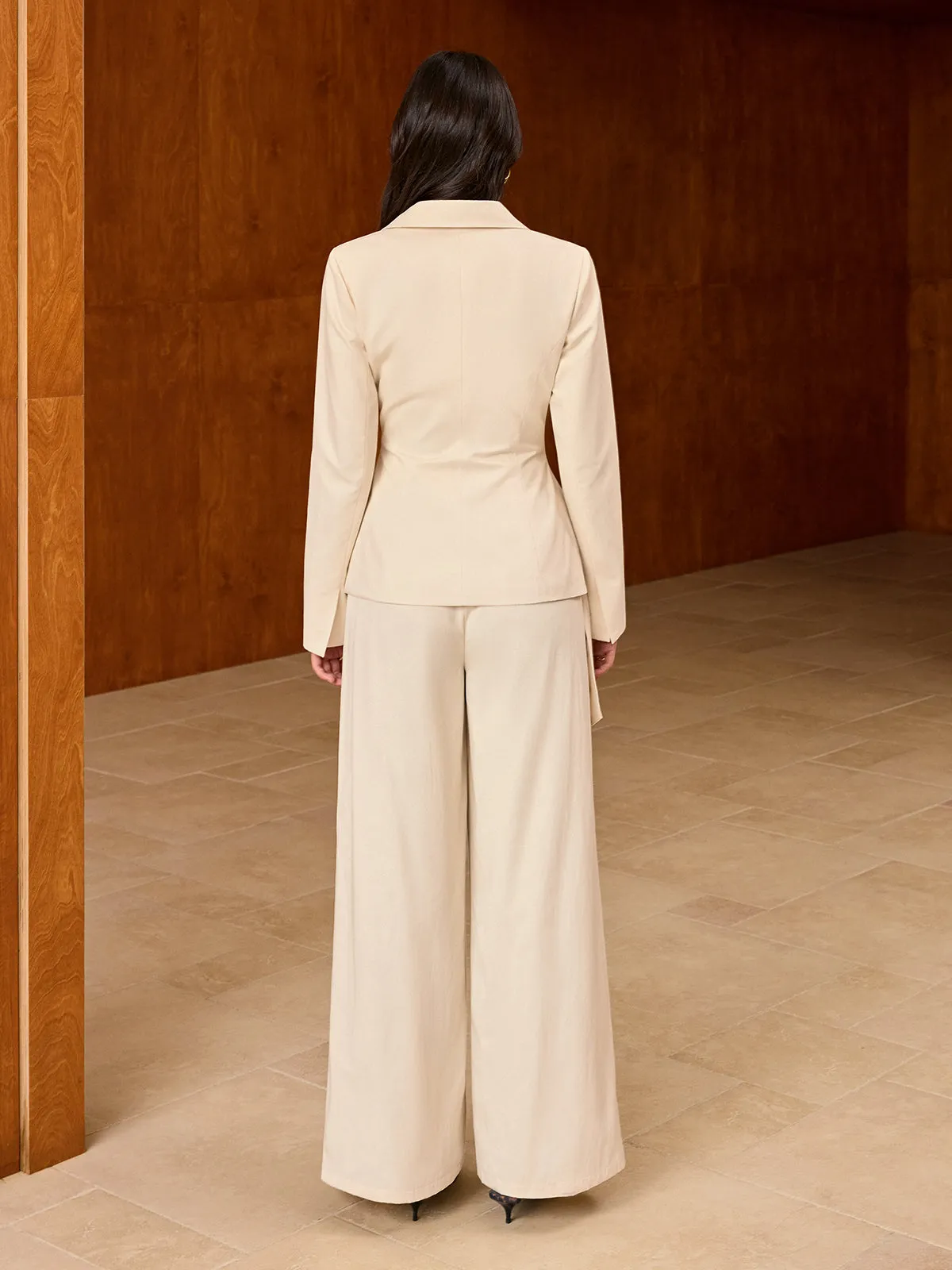 Pocket Wide-Leg Pants without Belt sold by COMMENSE product image thumbnail 4