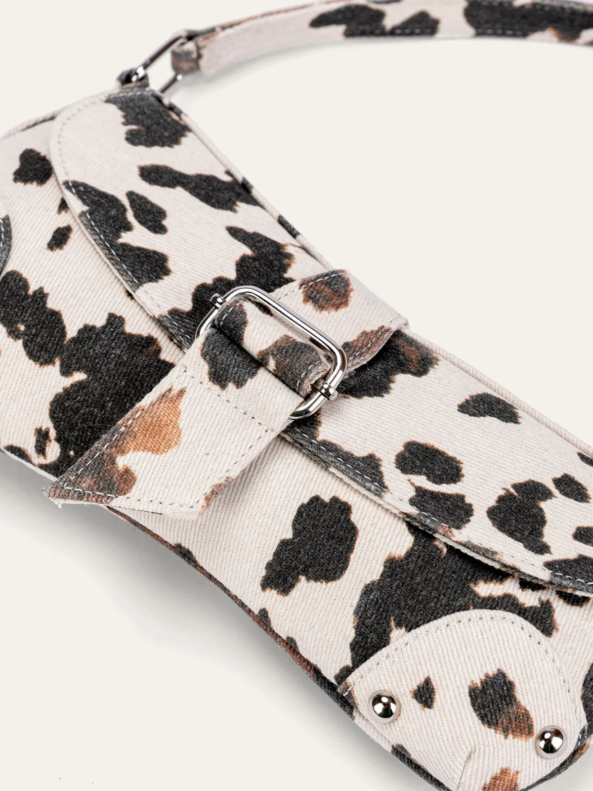 Animal Print Buckle Shoulder Bag sold by COMMENSE product image thumbnail 3