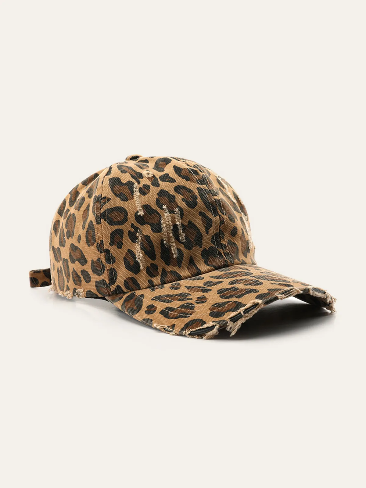 Distressed Leopard Print Hat sold by COMMENSE product image thumbnail 2