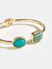 Hammered Turquoise Bracelet sold by COMMENSE