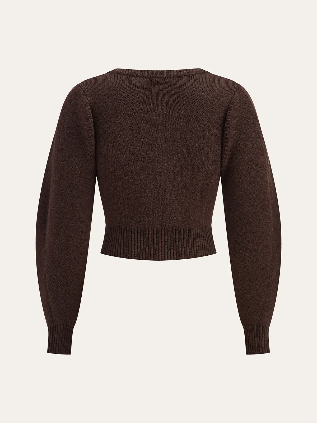 Lamb Sleeve Metal Button Knit Top and Skirt Set sold by COMMENSE product image thumbnail 4