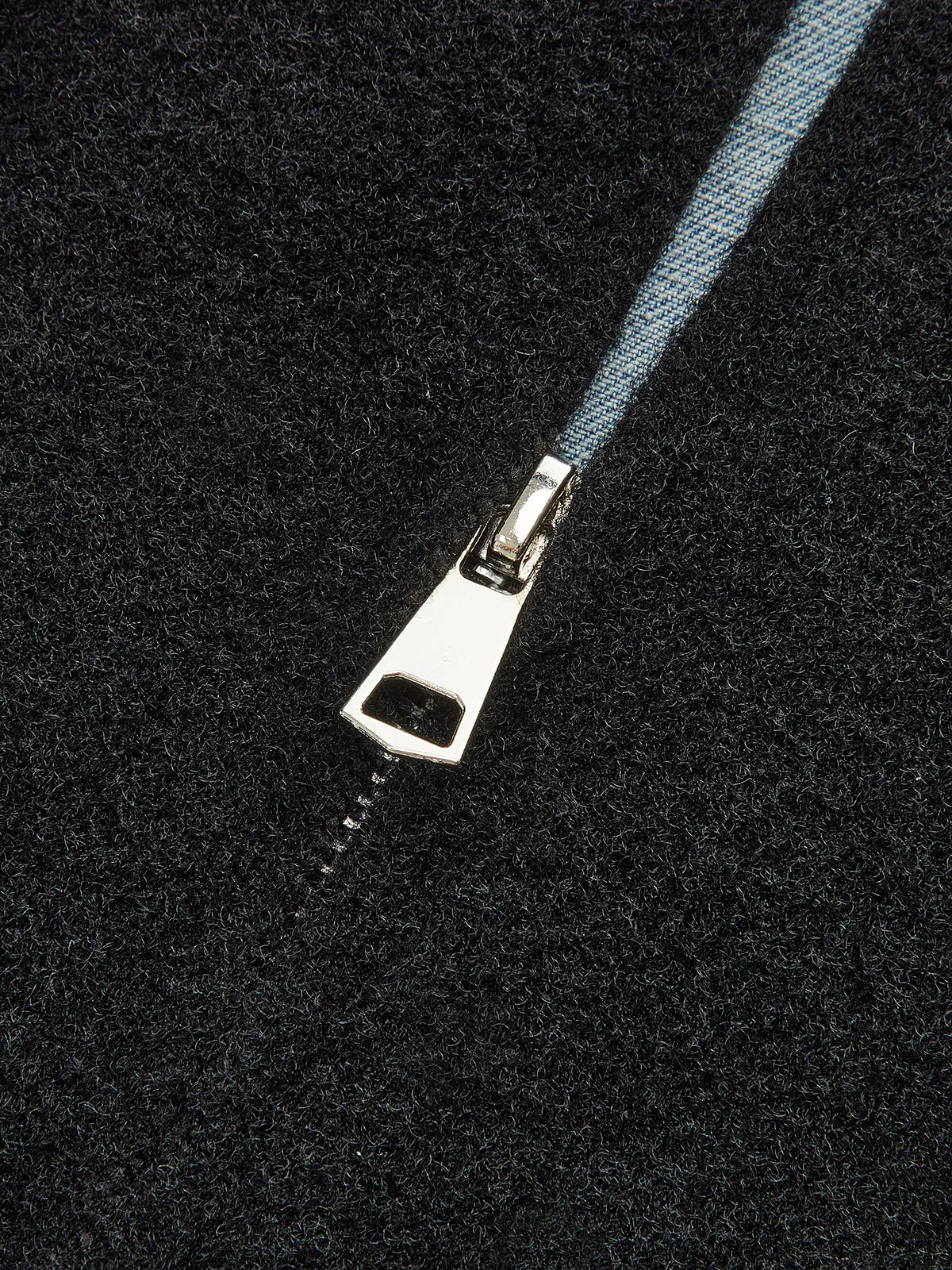 Zipper Denim Panel Knit Outerwear sold by COMMENSE product image thumbnail 5