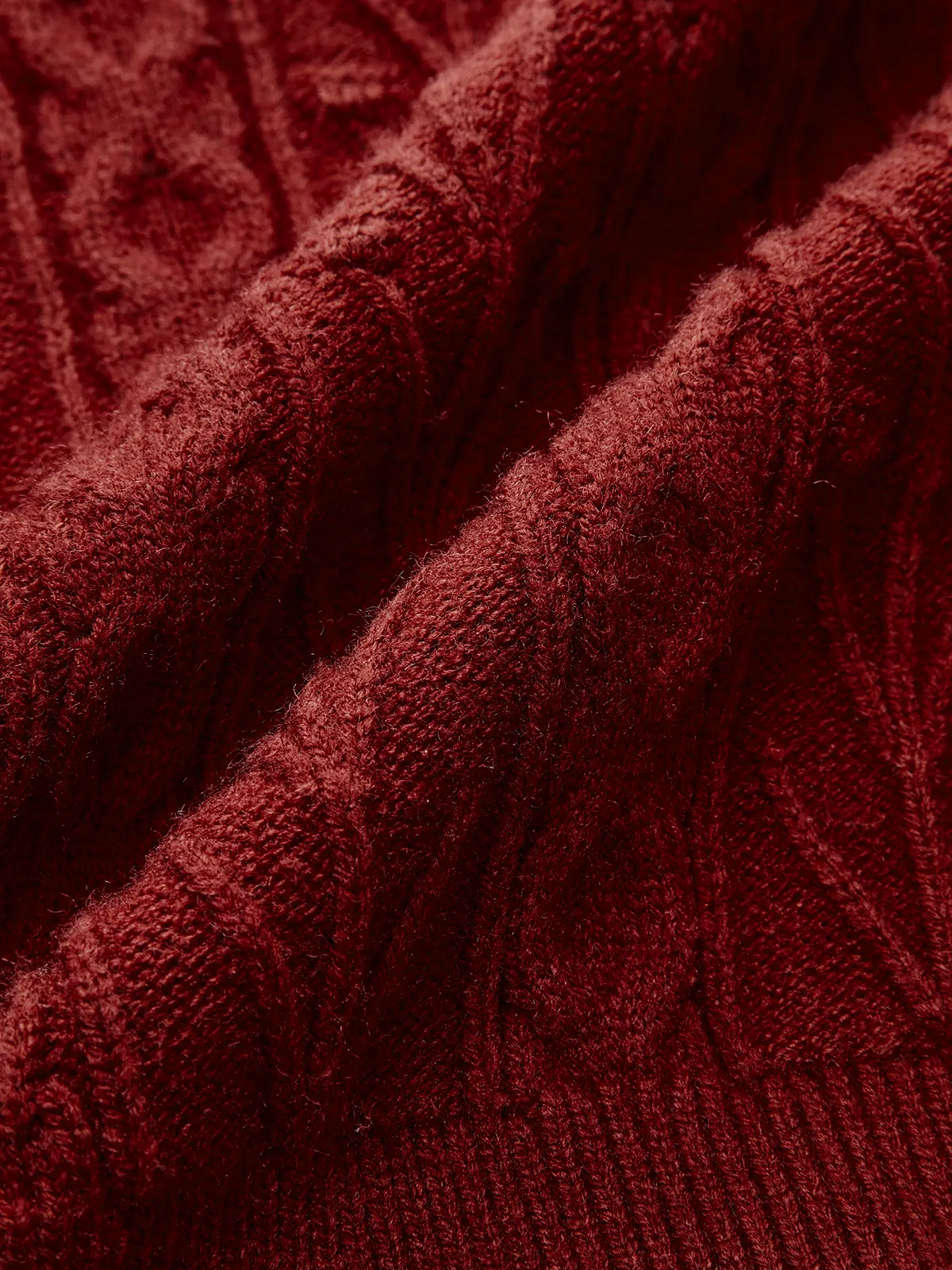 Wool Blend Bow Cable-Knit Cardigan sold by COMMENSE product image thumbnail 4