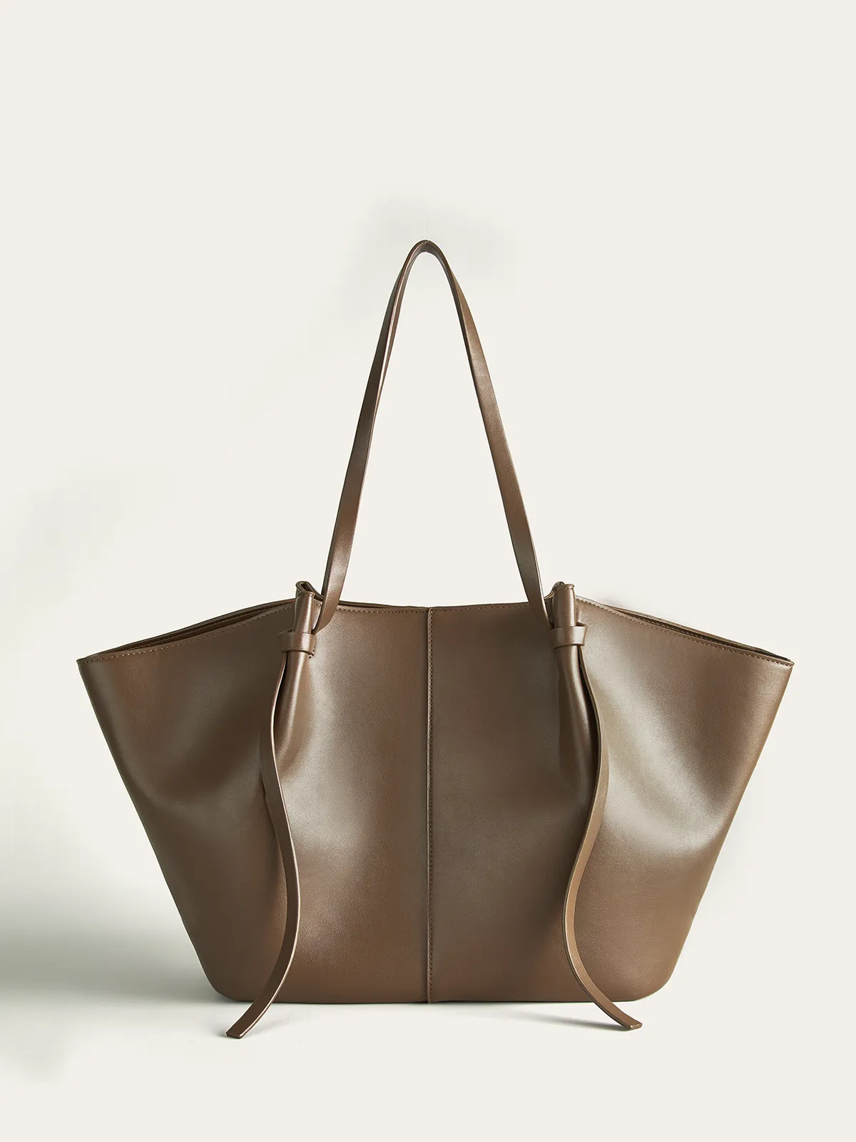 Oversized PU Leather Tote Bag sold by COMMENSE product image thumbnail 2