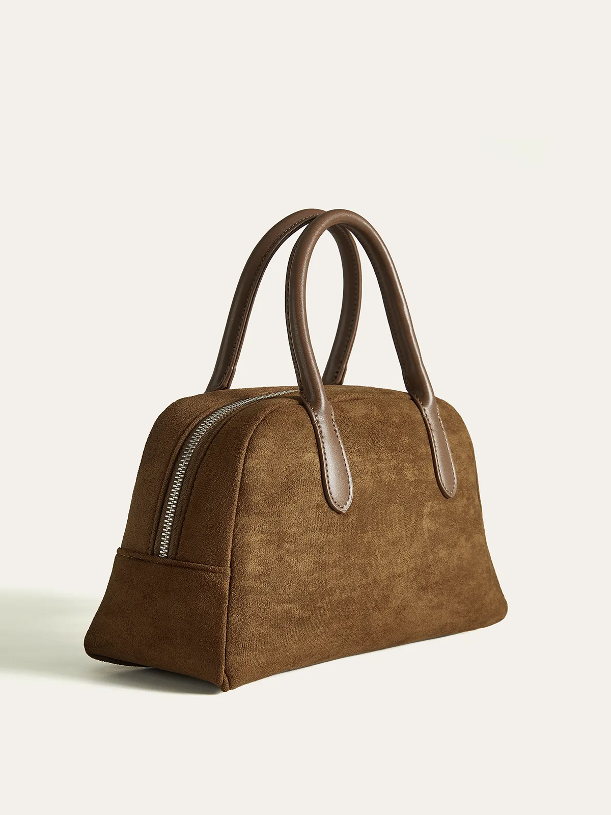 Suede Dome Top Handle Bag sold by COMMENSE product image thumbnail 2