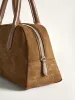 Suede Dome Top Handle Bag sold by COMMENSE