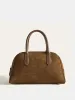 Suede Dome Top Handle Bag sold by COMMENSE