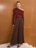 Asymmetric Draped One-Shoulder T-Shirt sold by COMMENSE