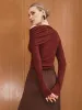 Asymmetric Draped One-Shoulder T-Shirt sold by COMMENSE