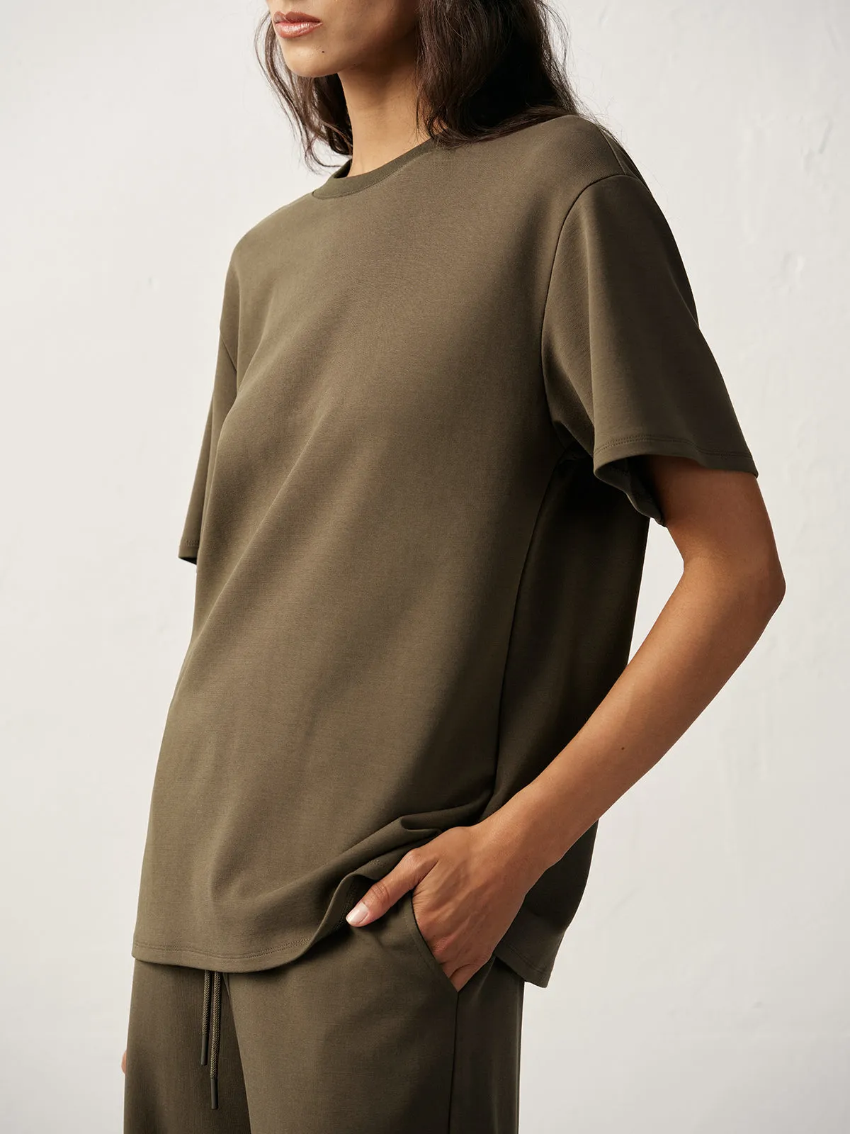 Short Sleeve Crew Neck T-Shirt sold by COMMENSE product image thumbnail 4