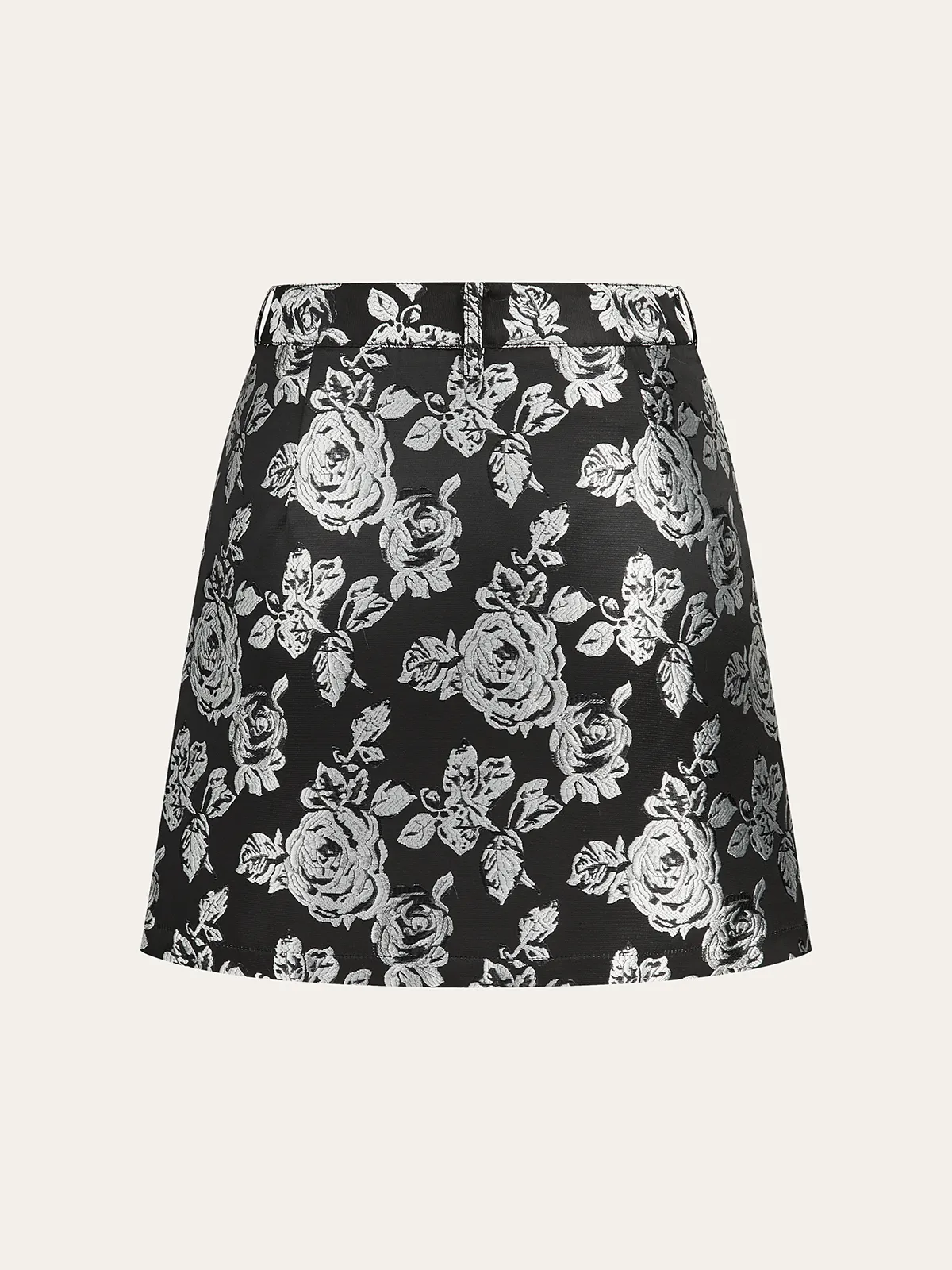 Rose Jacquard Mini Skirt sold by COMMENSE product image thumbnail 2