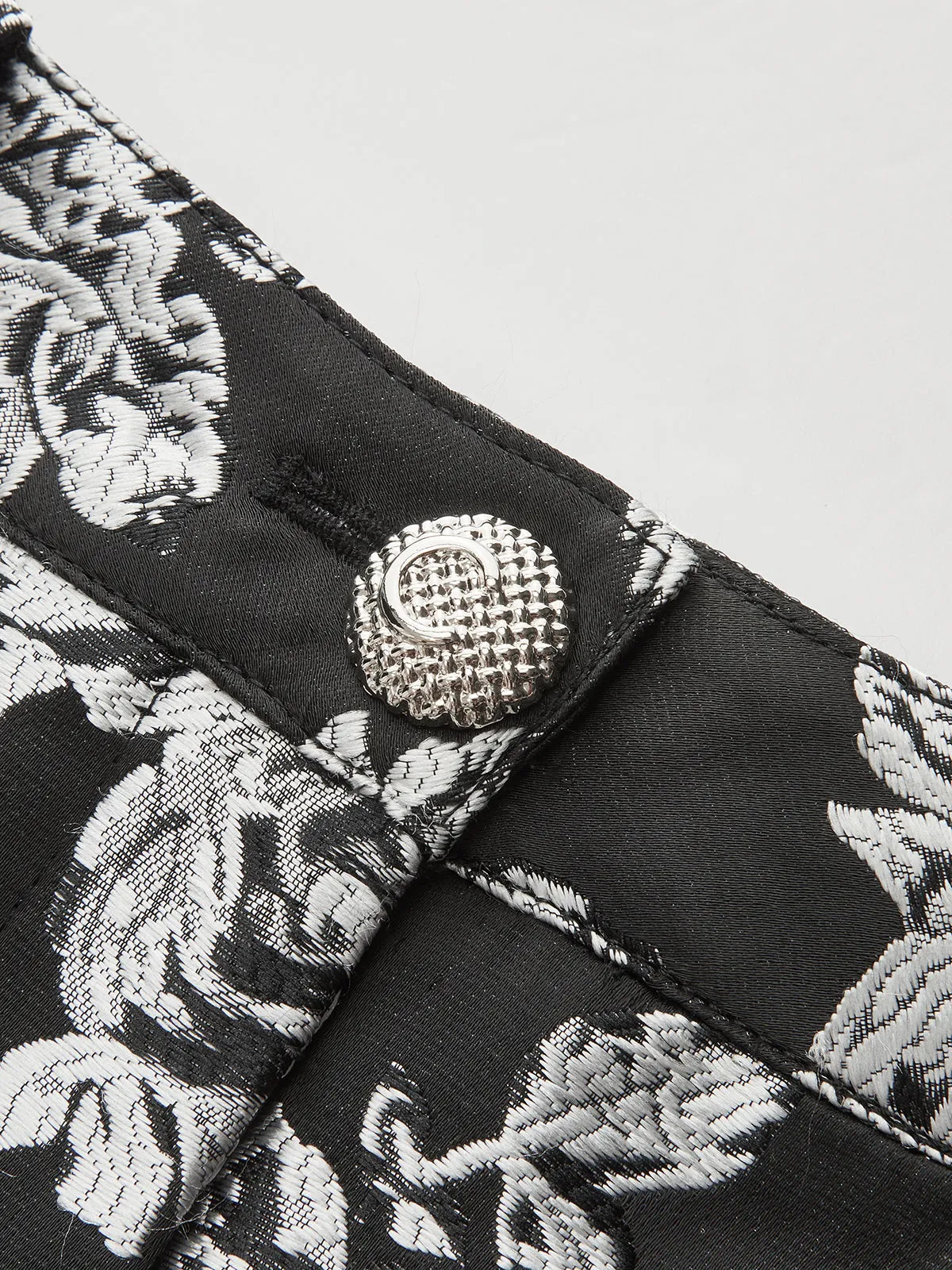 Rose Jacquard Mini Skirt sold by COMMENSE product image thumbnail 3