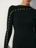 Textured Pearl Wool Blend Fitted Sweater Dress sold by COMMENSE