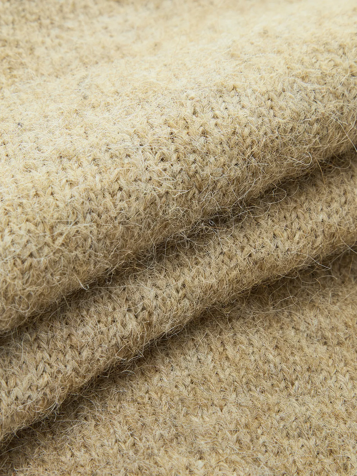 Triangle Button Wool Blend Cardigan sold by COMMENSE product image thumbnail 4