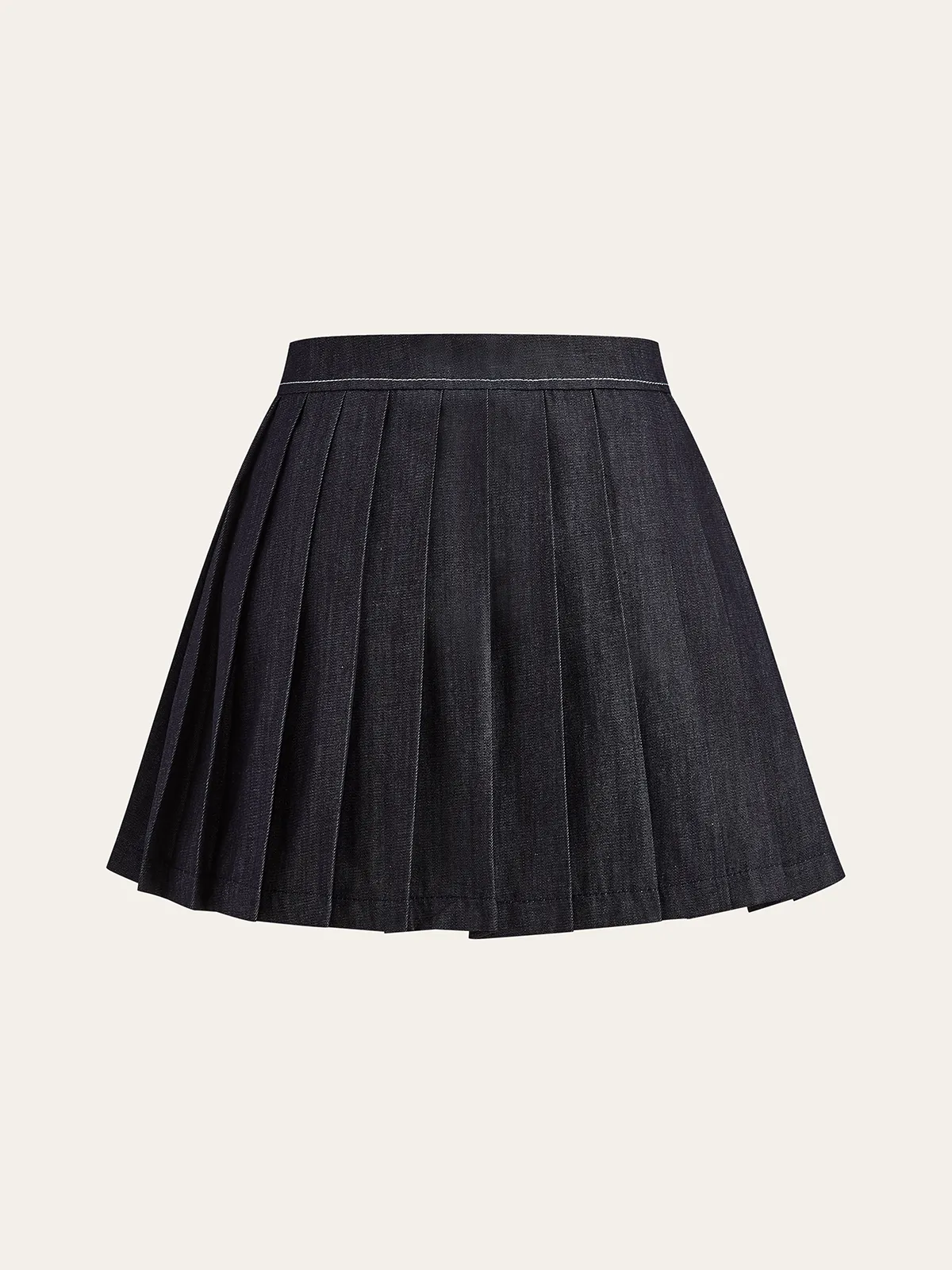 Zip Front Jacket and Pleated Mini Skirt Set sold by COMMENSE product image thumbnail 4