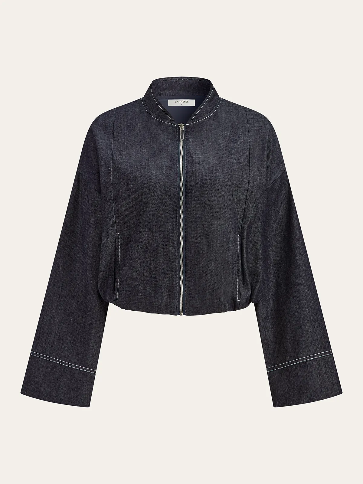 Zip Front Jacket and Pleated Mini Skirt Set sold by COMMENSE product image thumbnail 5