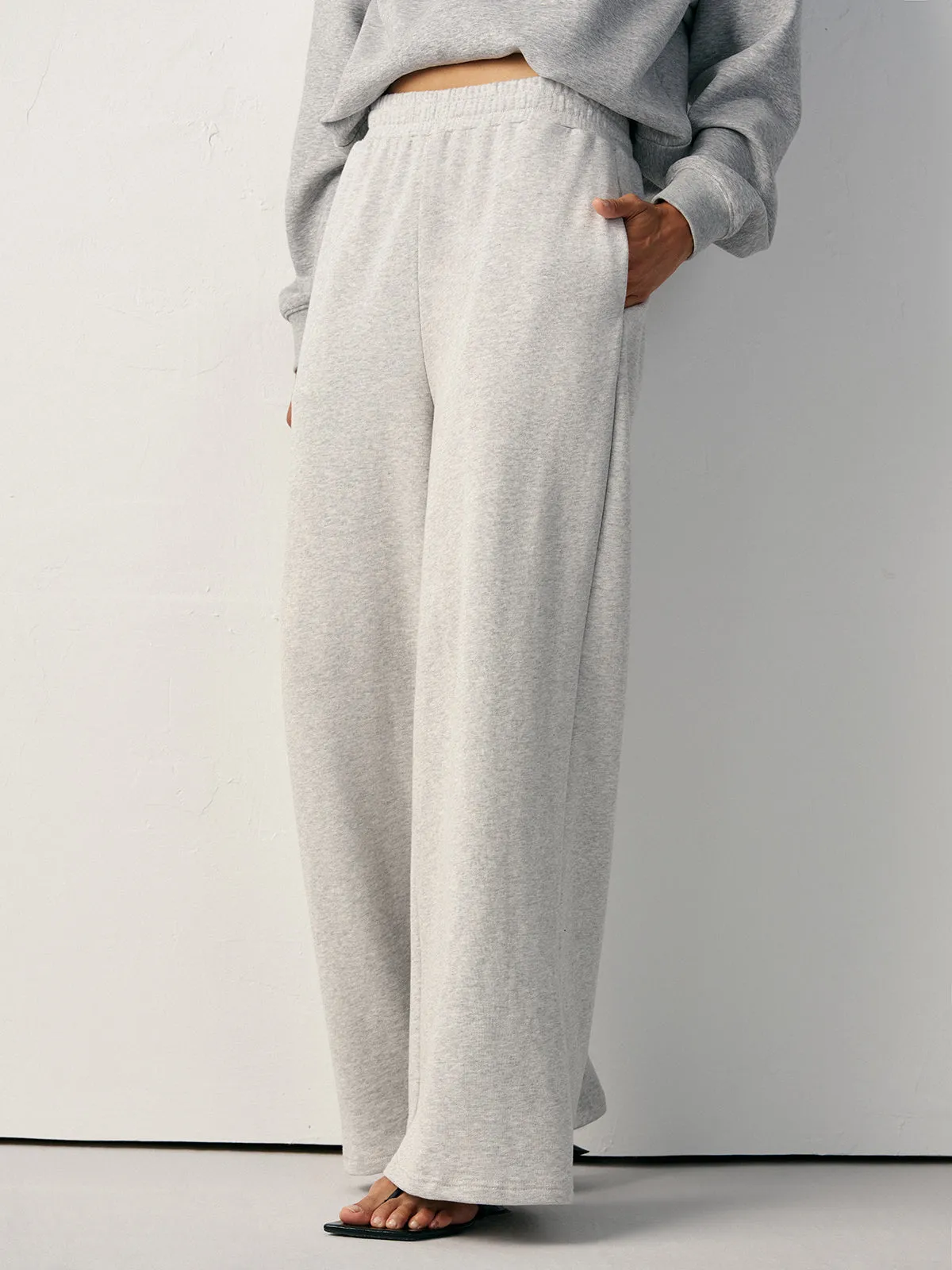 Cotton Blend Straight-Leg Sweatpants sold by COMMENSE product image thumbnail 5