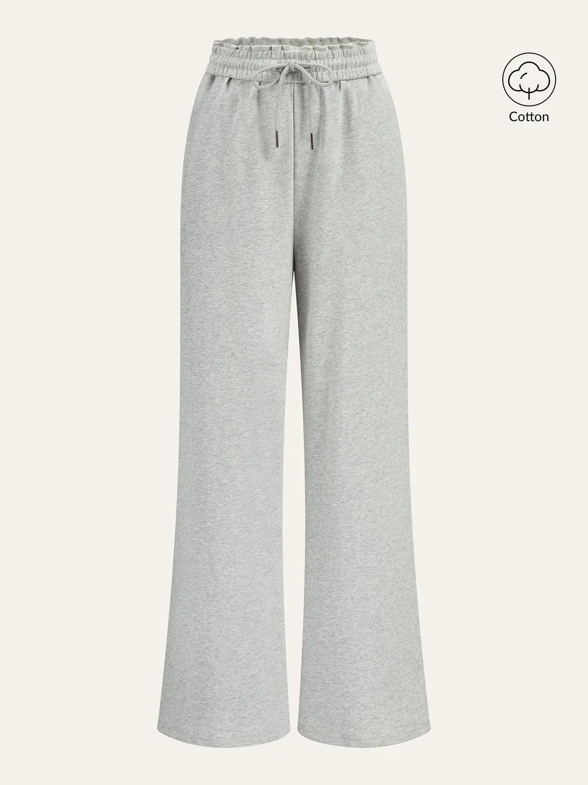 Cotton Blend Straight-Leg Sweatpants sold by COMMENSE product image thumbnail 2