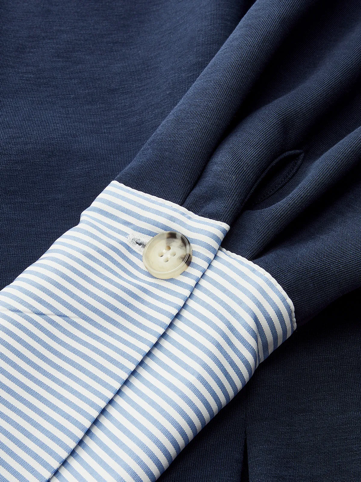 Round Neck Balloon Sleeve Peplum Sweatshirt sold by COMMENSE product image thumbnail 4