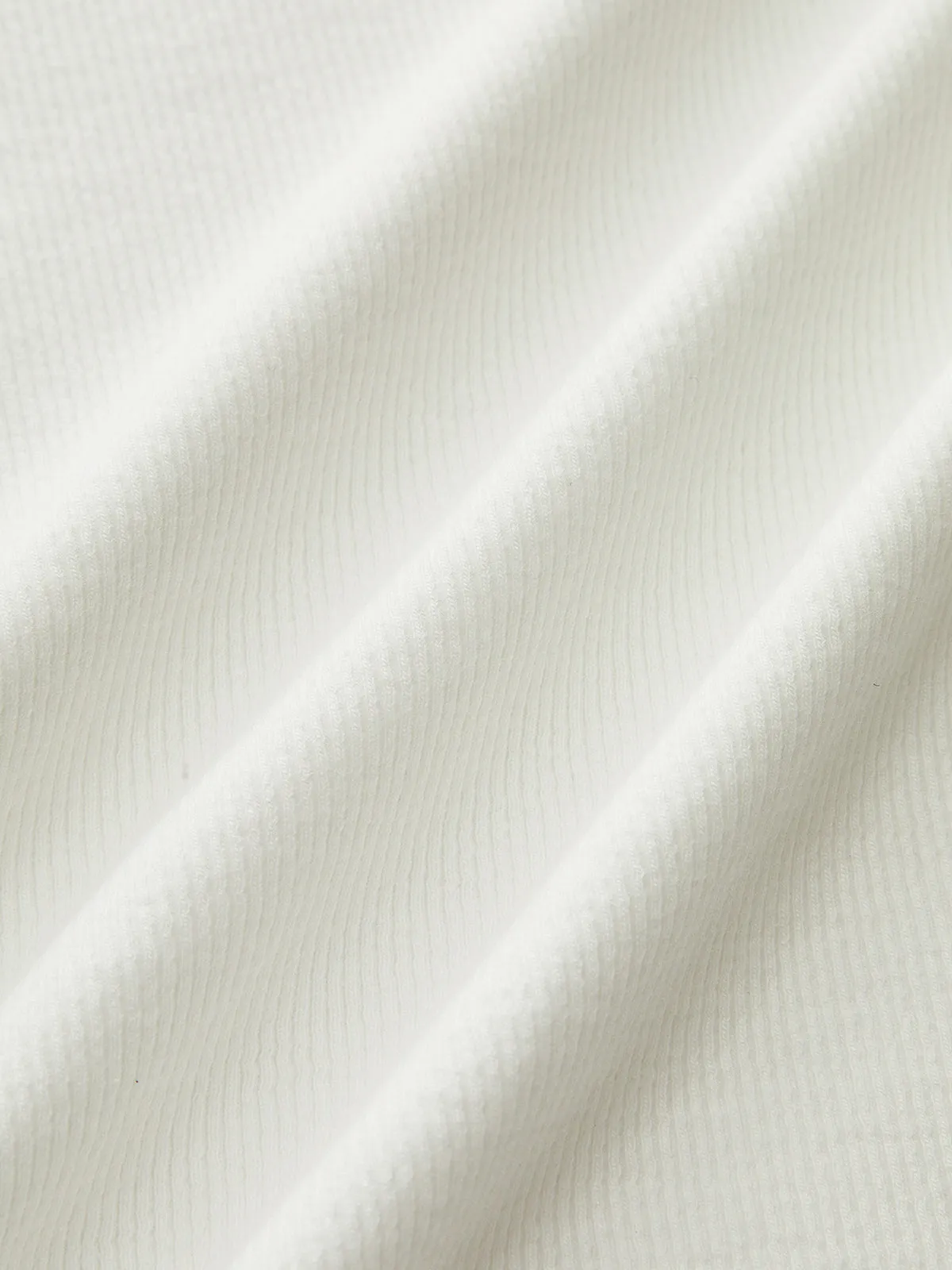 Cotton Blend Ribbed V-Neck Long Sleeve T-Shirt sold by COMMENSE product image thumbnail 4