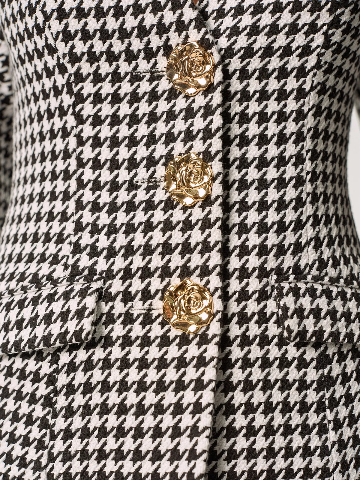 Metal Button Houndstooth Blazer sold by COMMENSE product image thumbnail 3
