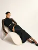 Stand Collar Sheer Sleeve Fitted Blouse sold by COMMENSE