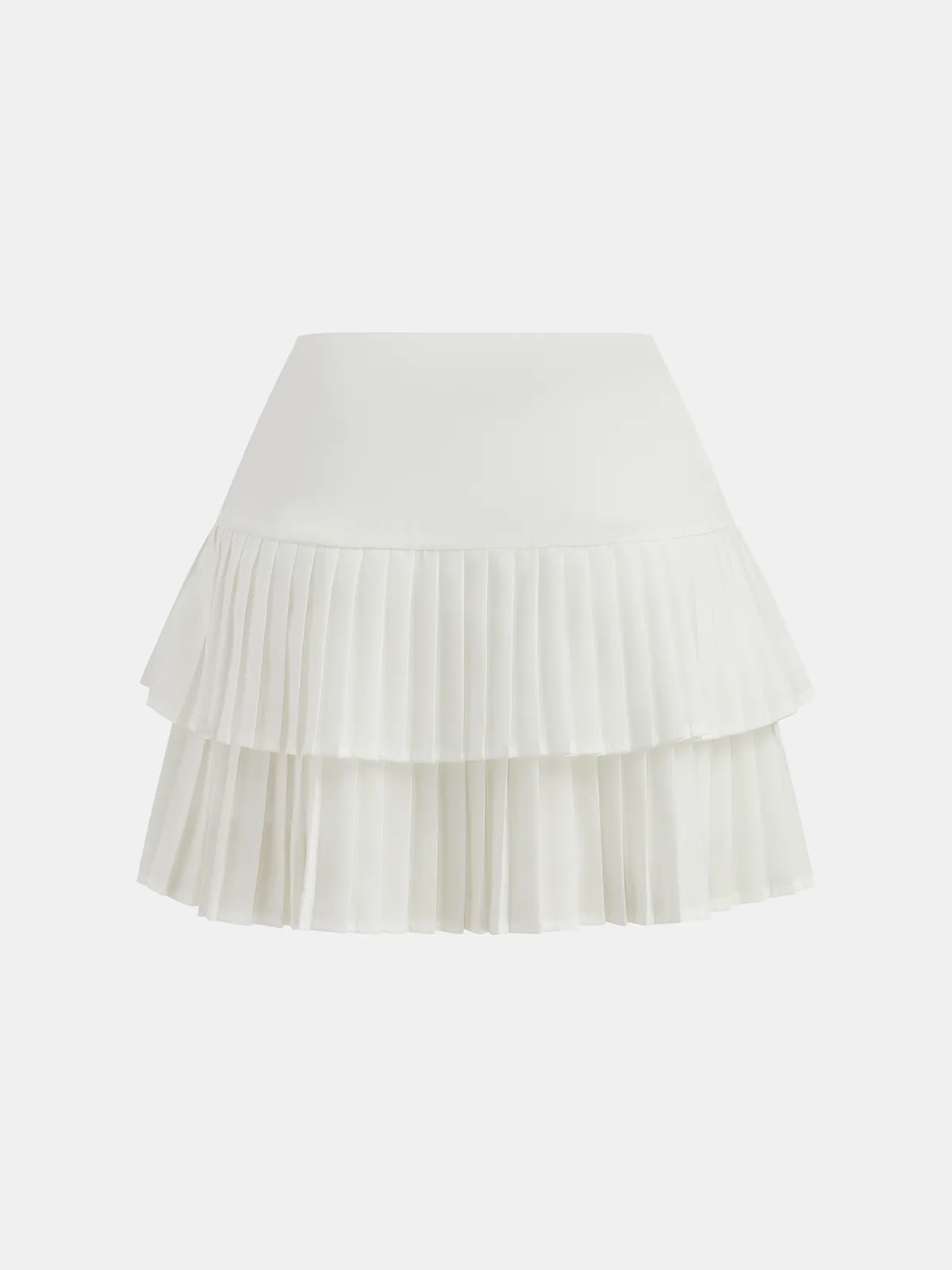 Layered Pleated Mini Skirt sold by COMMENSE product image thumbnail 3