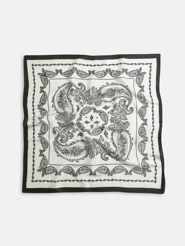 Paisley Print Square Scarf sold by COMMENSE