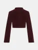 Metal Buckle Corduroy Stand Collar Jacket sold by COMMENSE