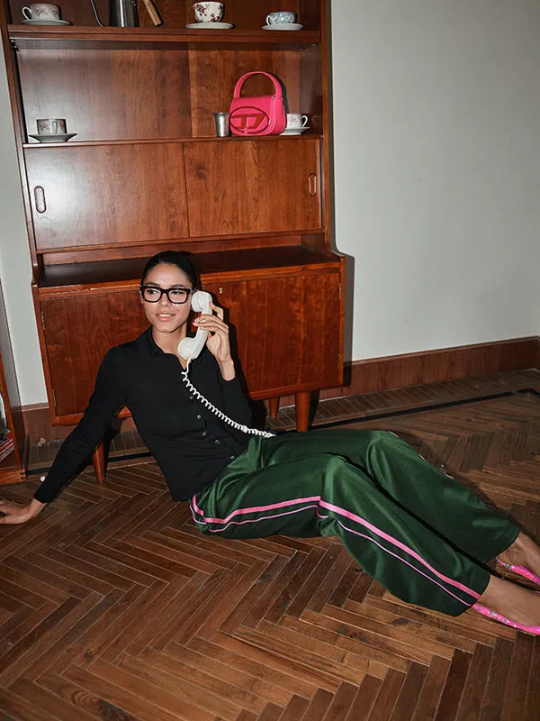 Side Striped High-Waist Sweatpants sold by COMMENSE