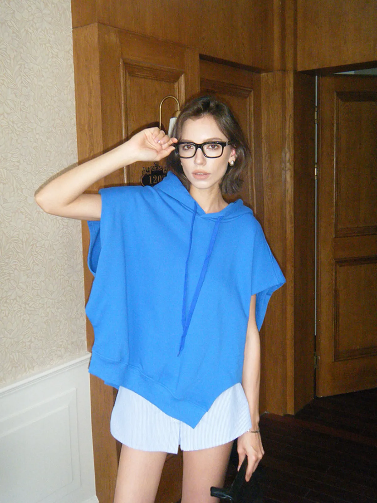 Sleeveless Hooded Sweatshirt sold by COMMENSE product image thumbnail 5