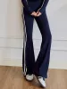 Slim Fit Side Striped High-Waist Pants sold by COMMENSE
