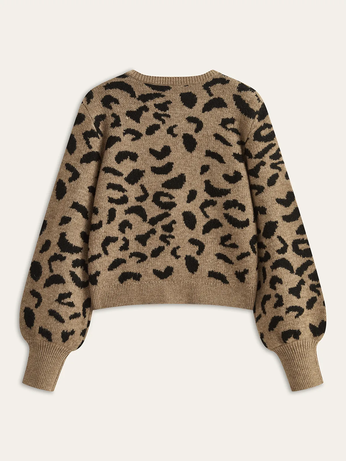 Leopard Bow Tie Knit Top sold by COMMENSE product image thumbnail 4
