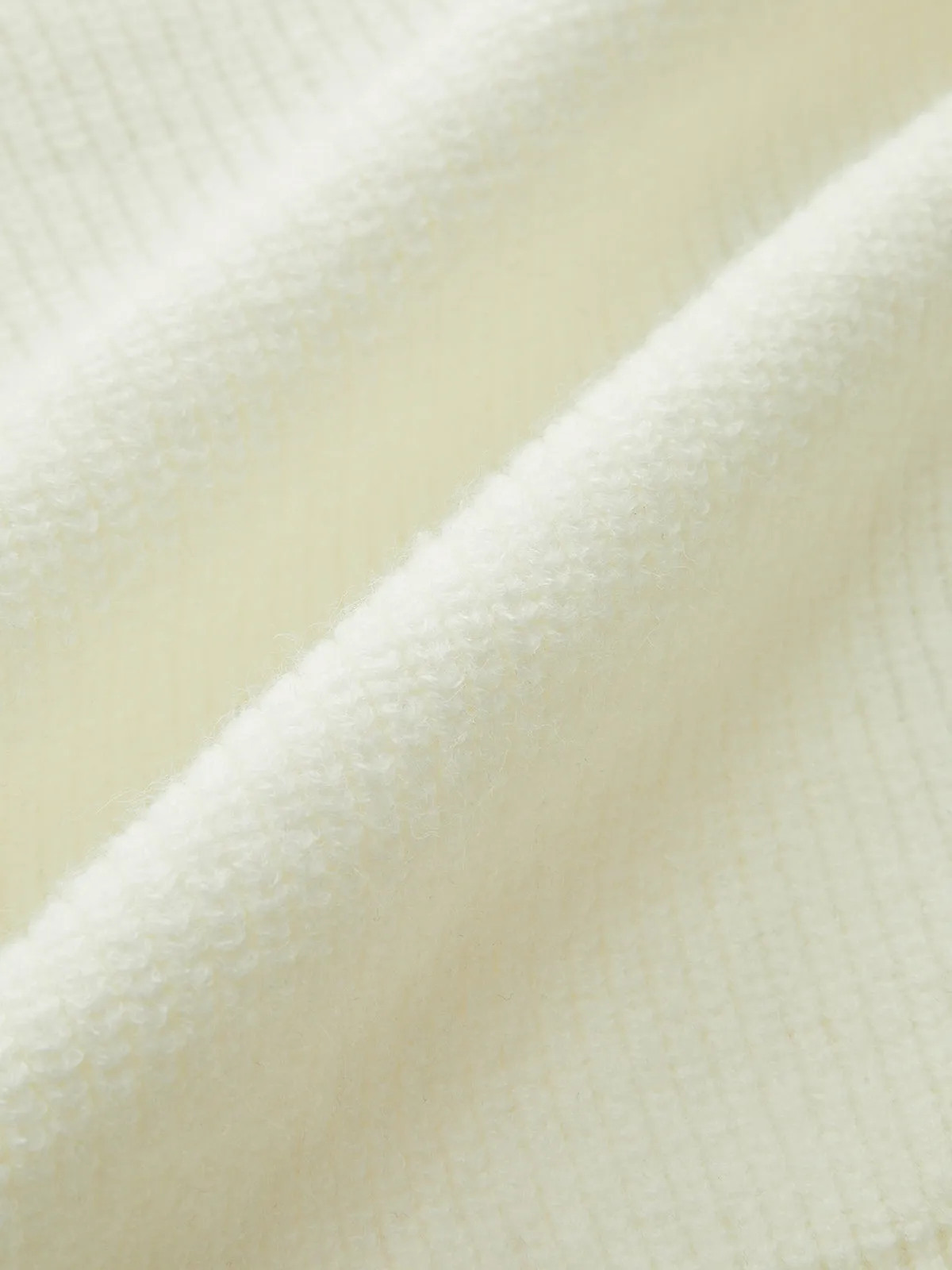 Contrast Stitching Polo Neck Cable Knit Top sold by COMMENSE product image thumbnail 5