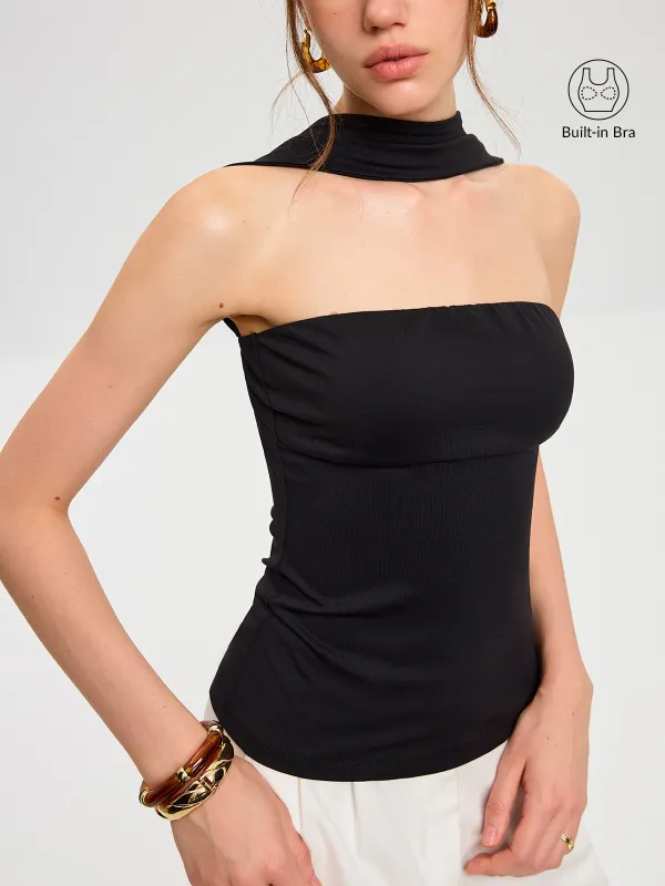 Bra-Free Halter Neck Backless Top sold by COMMENSE