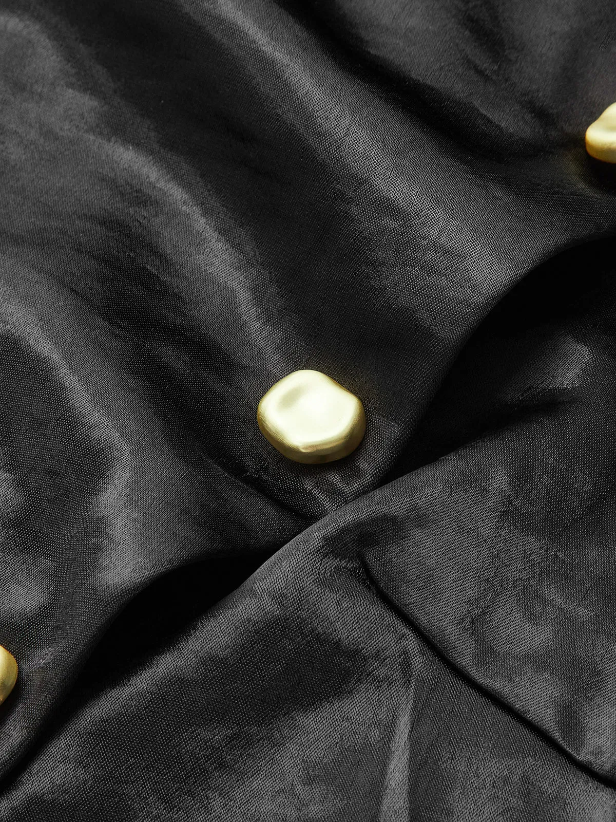 Metal Detail Satin Stand Collar Sleeveless Top sold by COMMENSE product image thumbnail 2